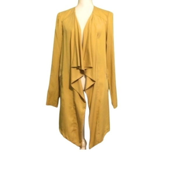 Jackets & Blazers - Eliane Rose Soft Yellow Gold Waterfall Blazer Jacket